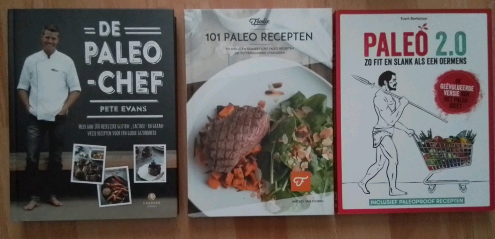 3 Paleo boeken: Paleo 2.0, 101 Paleo Recepten, De Paleo Chef, Diverse auteurs (o.a. Pete Evans), Gezond koken, Overige gebieden