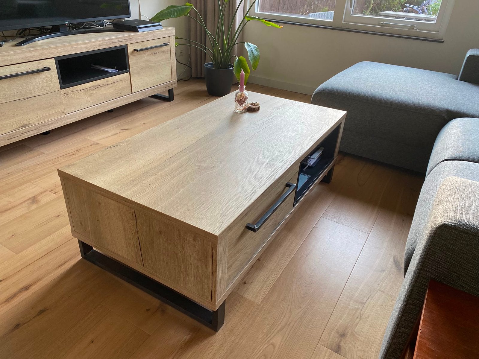 Salontafel - zo goed als nieuw!, Huis en Inrichting, Tafels | Salontafels, Ophalen, Zo goed als nieuw, Rechthoekig, 100 tot 150 cm