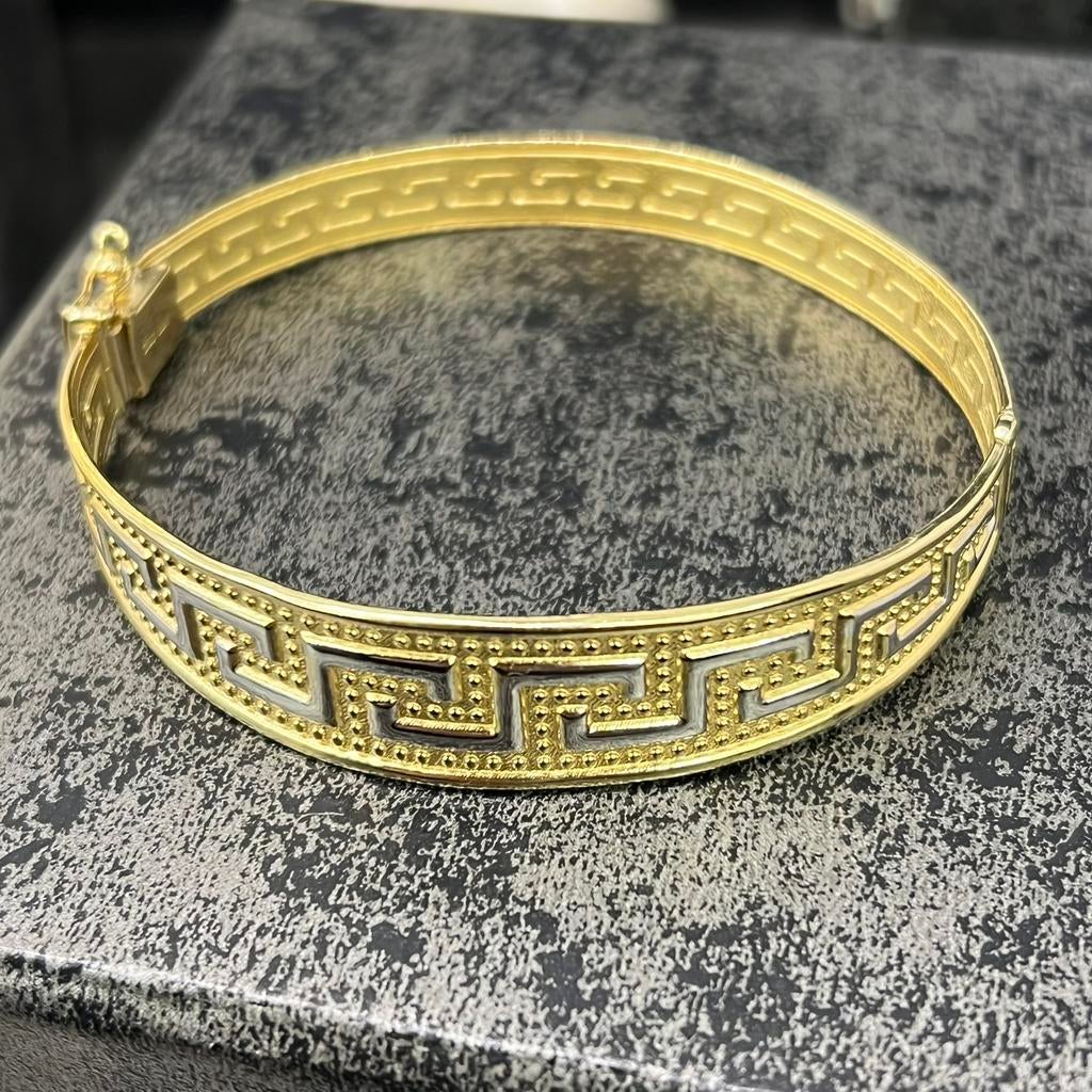 14 karaat gouden armband prachtig model versace, Sieraden, Tassen en Uiterlijk, Armbanden, Ophalen of Verzenden, Nieuw, Goud