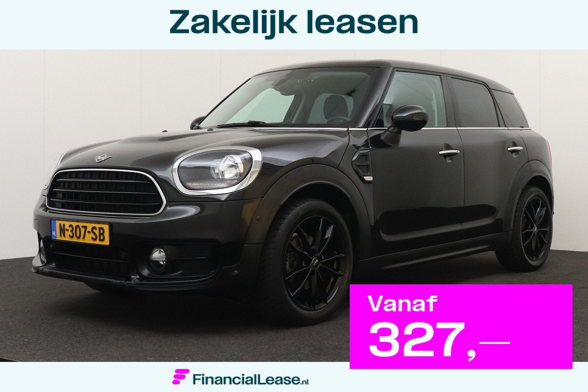 MINI Countryman 1.5 Aut. Business Edition Keyless Entry LED, Stof, Gebruikt, Countryman, Zwart