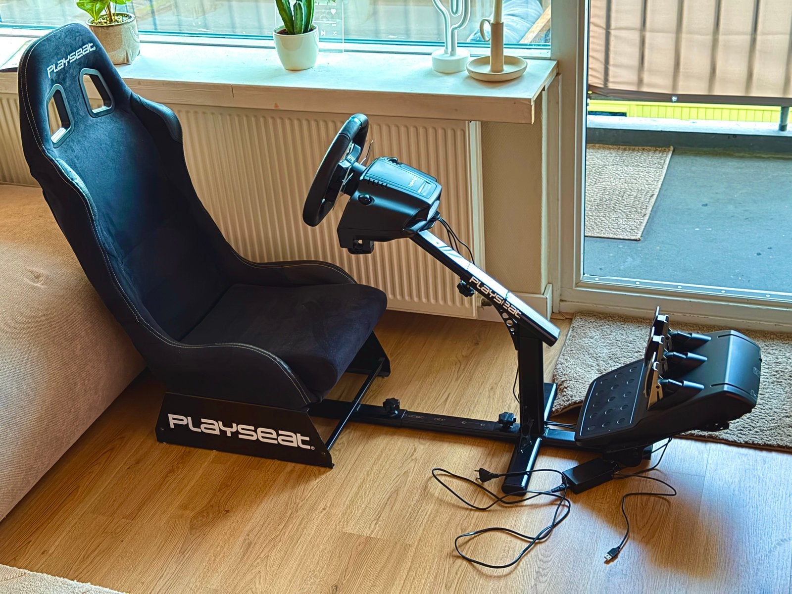 Playseat Evolution Black Alcantara - Logitech G29 PC/PS5/4/3, Ophalen, Zo goed als nieuw