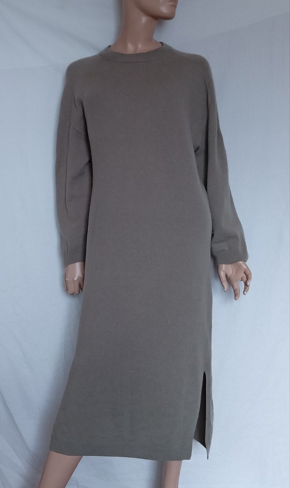 MASSIMO DUTTI Jurk , WOL , CASHMERE, Overige kleuren, Zo goed als nieuw, Onder de knie, Ophalen