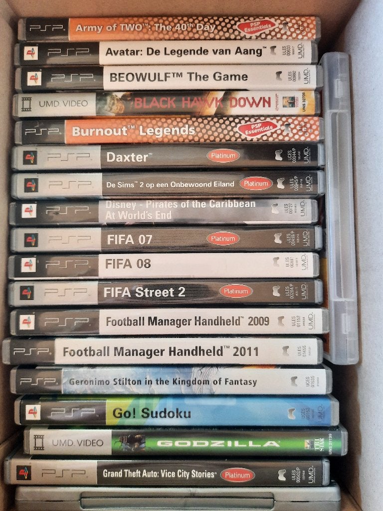 PSP Games o.a. Fifa, Burnout, Prince of Persia, Tekken, Spelcomputers en Games, Avontuur en Actie, Gekoppelde computers, Ophalen of Verzenden