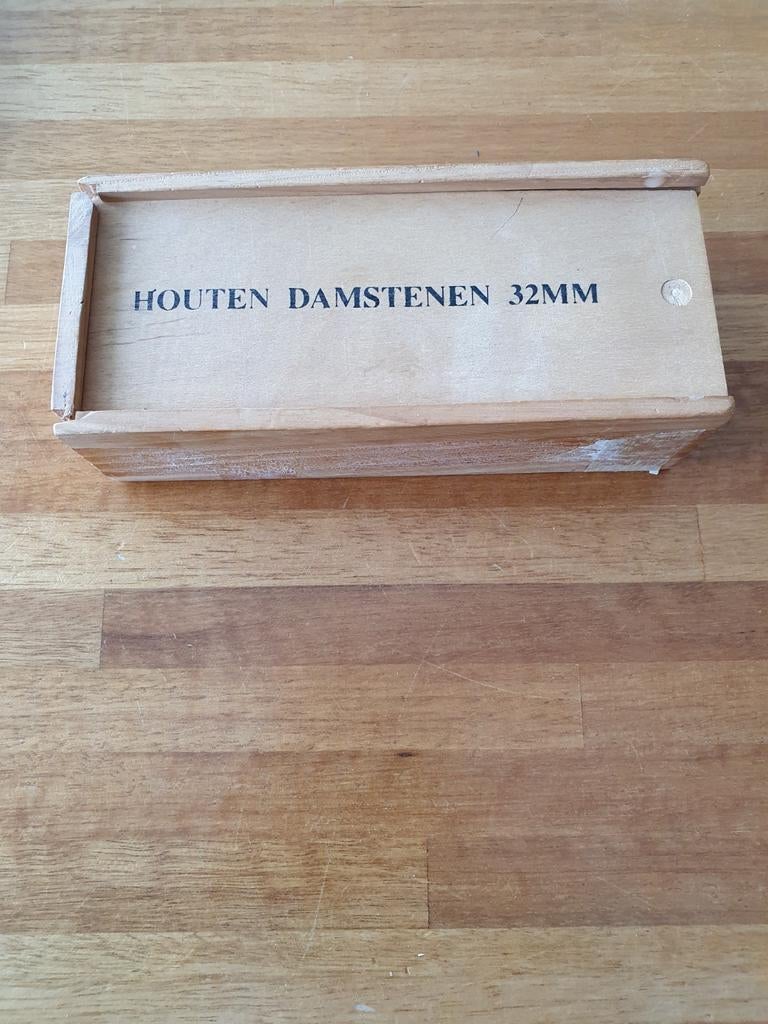 Damschijven, damstenen,  dammen, Een of twee spelers, Ophalen of Verzenden, Gebruikt