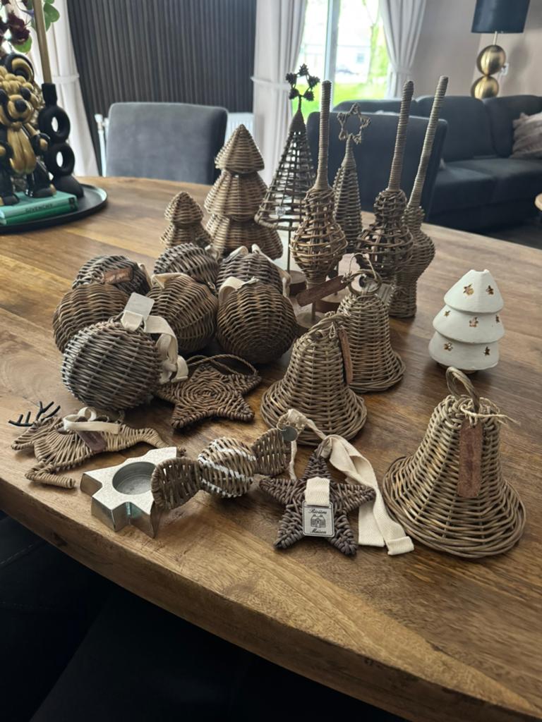 Riviera Maison rattan kerst decoratie, Ophalen of Verzenden