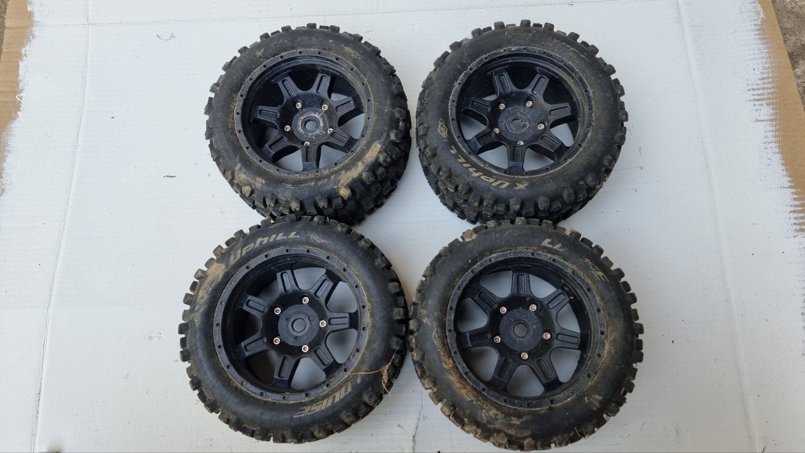 Louise Uphill Wielen 17mm hex – Xmaxx – Banden, Ophalen of Verzenden, Gebruikt, Overige schalen, Onderdeel