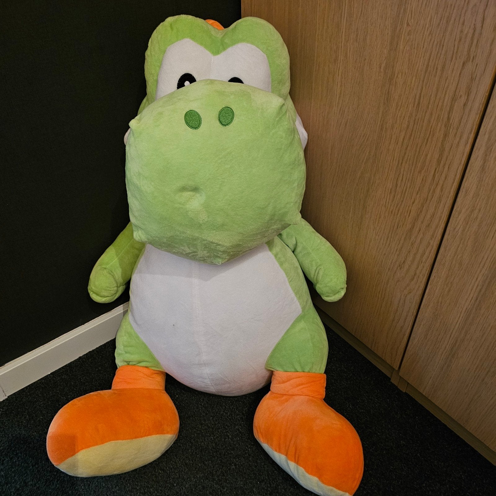 XXL Yoshi Knuffel, Ophalen, Groen, Dinosaurus, Zo goed als nieuw
