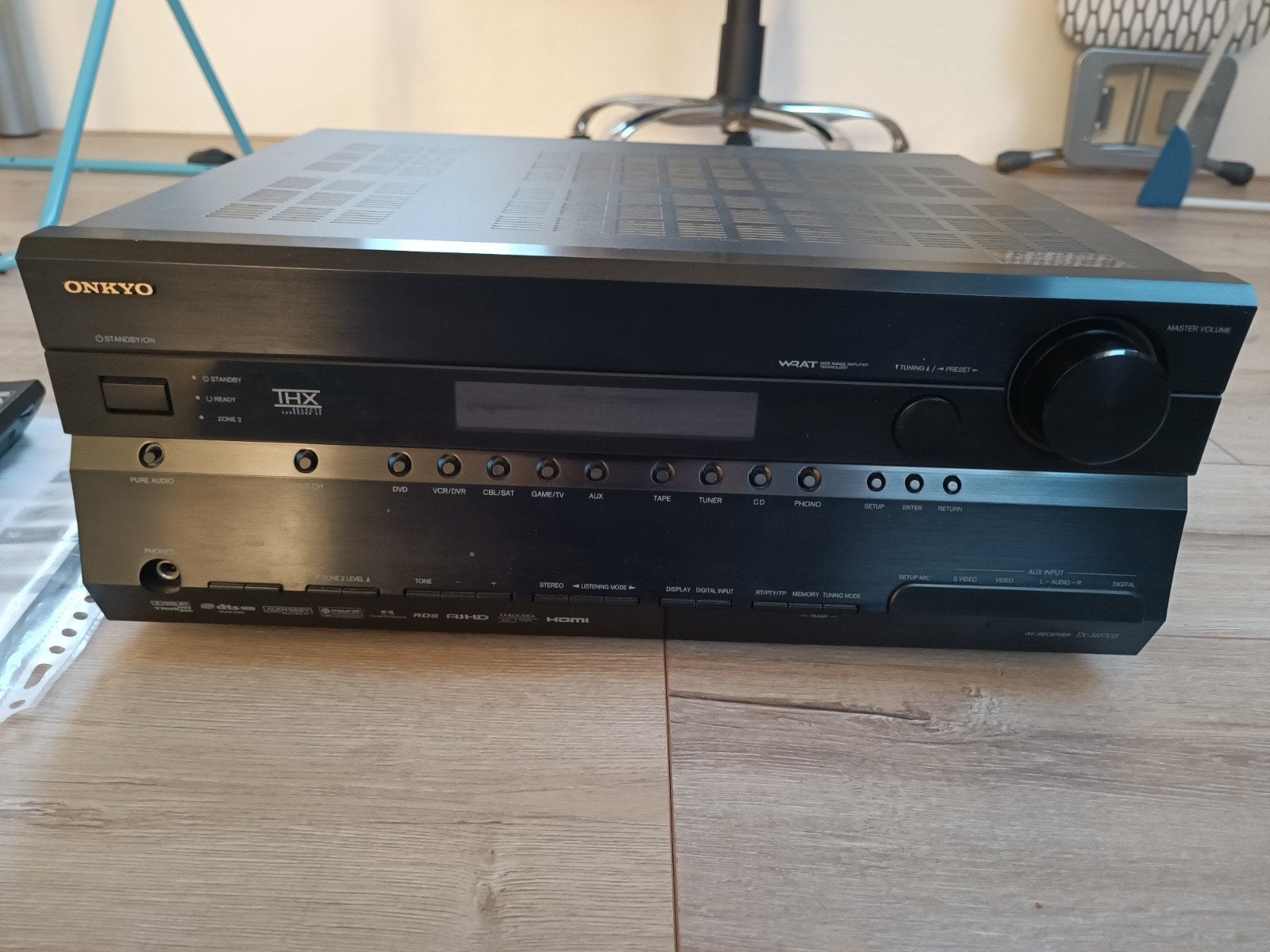 Onkyo TX-SR705 AV Receiver met afstandsbediening, Ophalen, Zo goed als nieuw, 120 watt of meer, Onkyo
