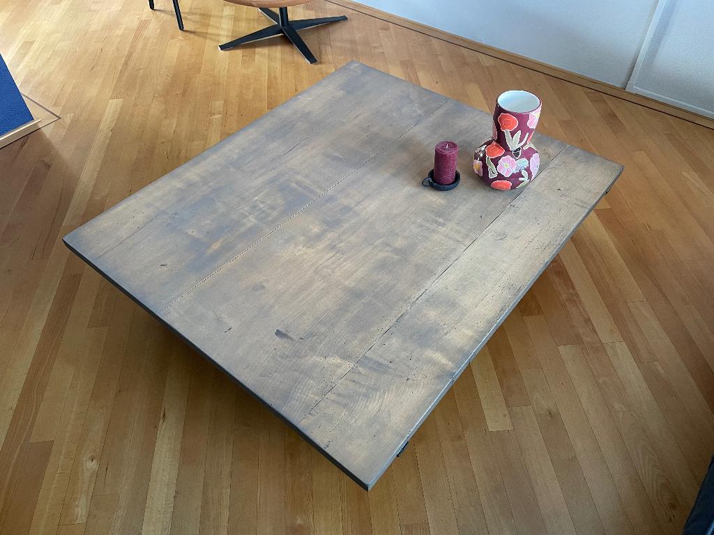 Grote lage antieke Salontafel, Huis en Inrichting, Tafels | Salontafels, Ophalen, Gebruikt, Antiek modern, Minder dan 50 cm