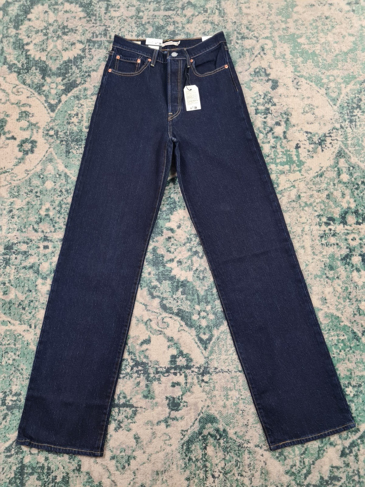 Levi’s Ribcage Straight W29 L34 Dames Tulsi2934, Blauw, Nieuw, Ophalen of Verzenden, W28 - W29 (confectie 36)