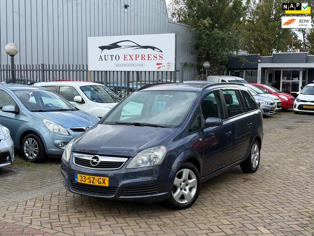 Opel Zafira 1.8 Enjoy/Automaat/7P/Airco/Elek Raam/Nap/Apk/3, Auto's, Opel, Bedrijf, Te koop, Zafira, ABS, Airbags, Airconditioning