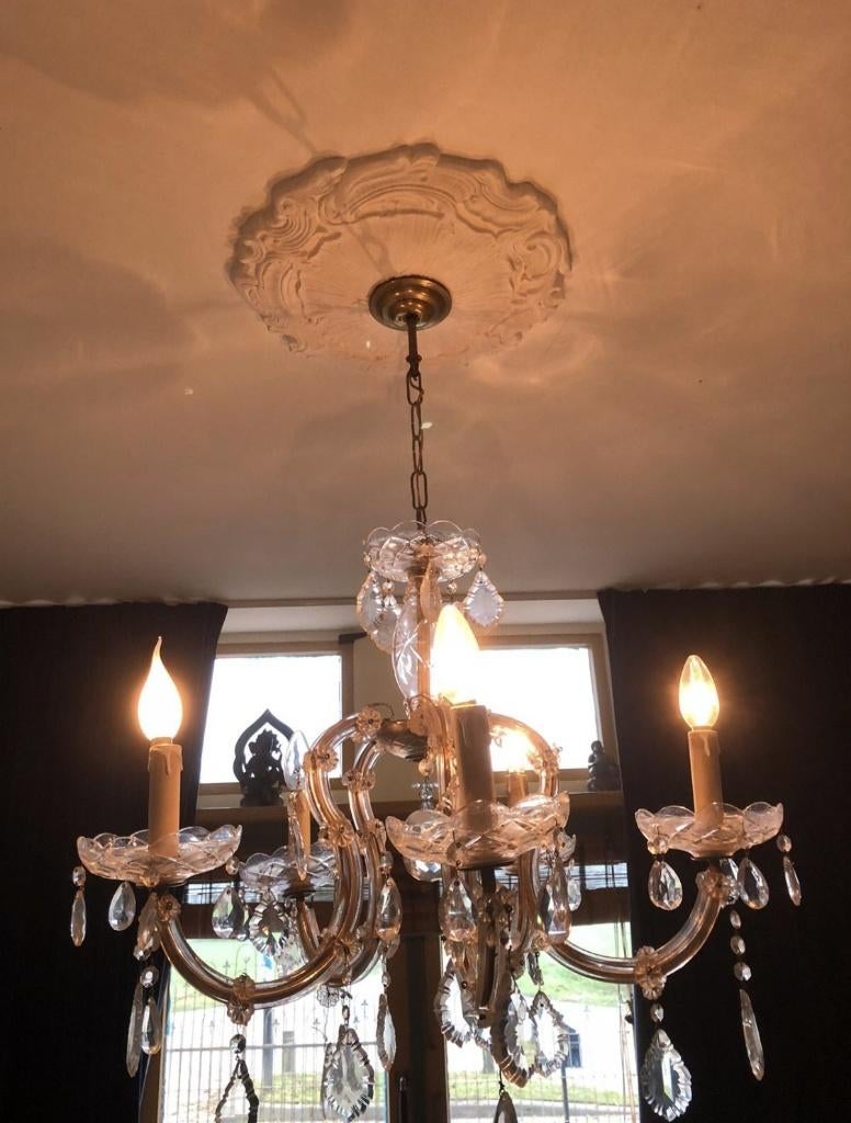 Prachtige gips rozet ornament 44cm krullen renaissance nieuw, Ophalen of Verzenden