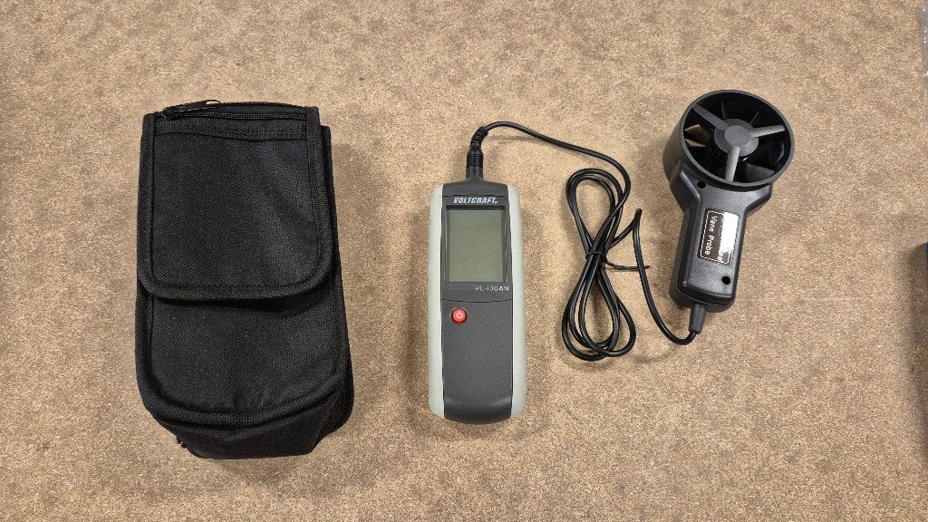Voltcraft PL-130 AN anemometer, Ophalen of Verzenden, Gebruikt, Overige meters