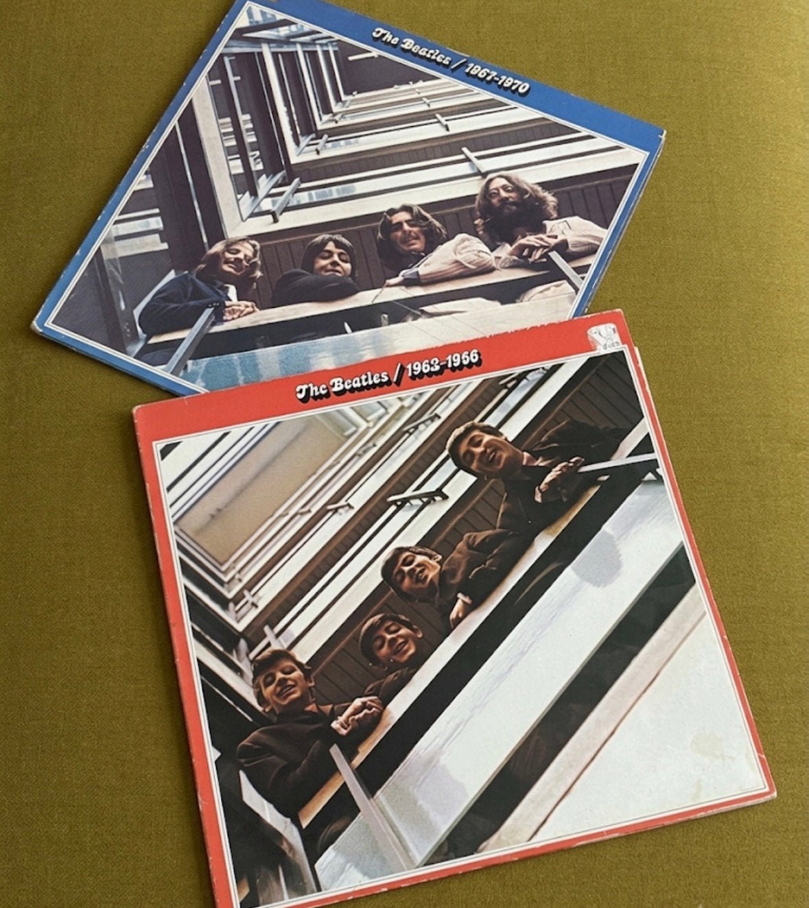 The Beatles 1962-1966 (Rood) & 1967-1970 (Blauw) LP's, Gebruikt, Pop, Ophalen of Verzenden, 12 inch