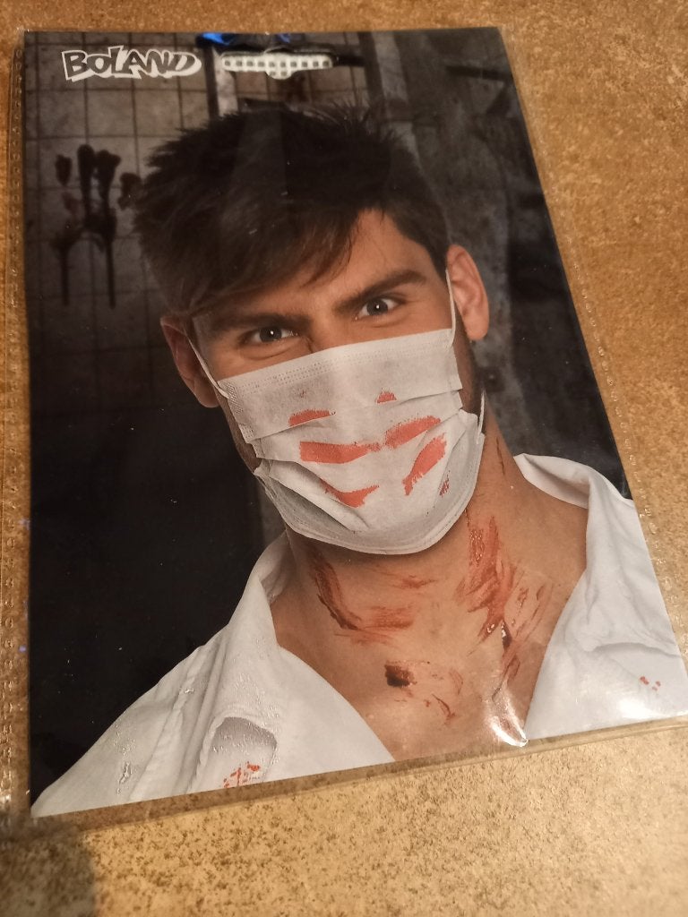 Mondkapje met 'bloedvlekken' - nieuw, Ophalen of Verzenden, Nieuw, Feestartikel, Halloween of Griezel