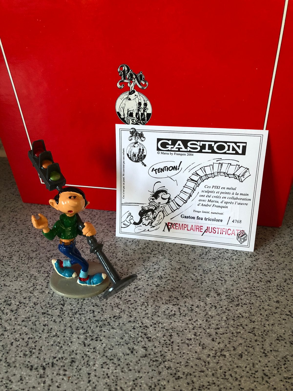 Pixi Gaston- Franquin - Het stoplicht, Verzamelen, Ophalen of Verzenden, Asterix en Obelix, Zo goed als nieuw, Beeldje of Figuurtje