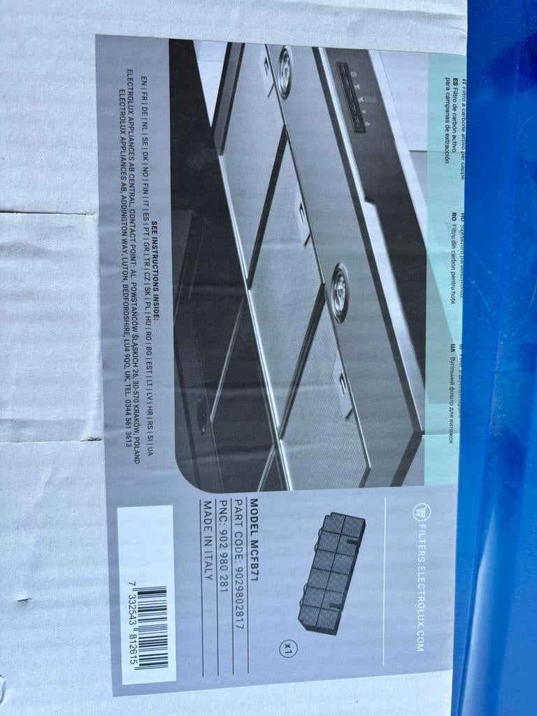 Nieuwe AEG koolstofdilter  MCFD71 - ongebruikt, Ophalen, Onderbouw afzuigkap, Nieuw, Inbouw