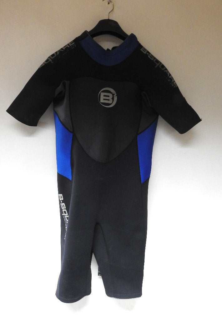 B-Square Aquasport shorty wetsuit 4 mm. maat L, Watersport en Boten, Ophalen of Verzenden, Gebruikt, Duikpak