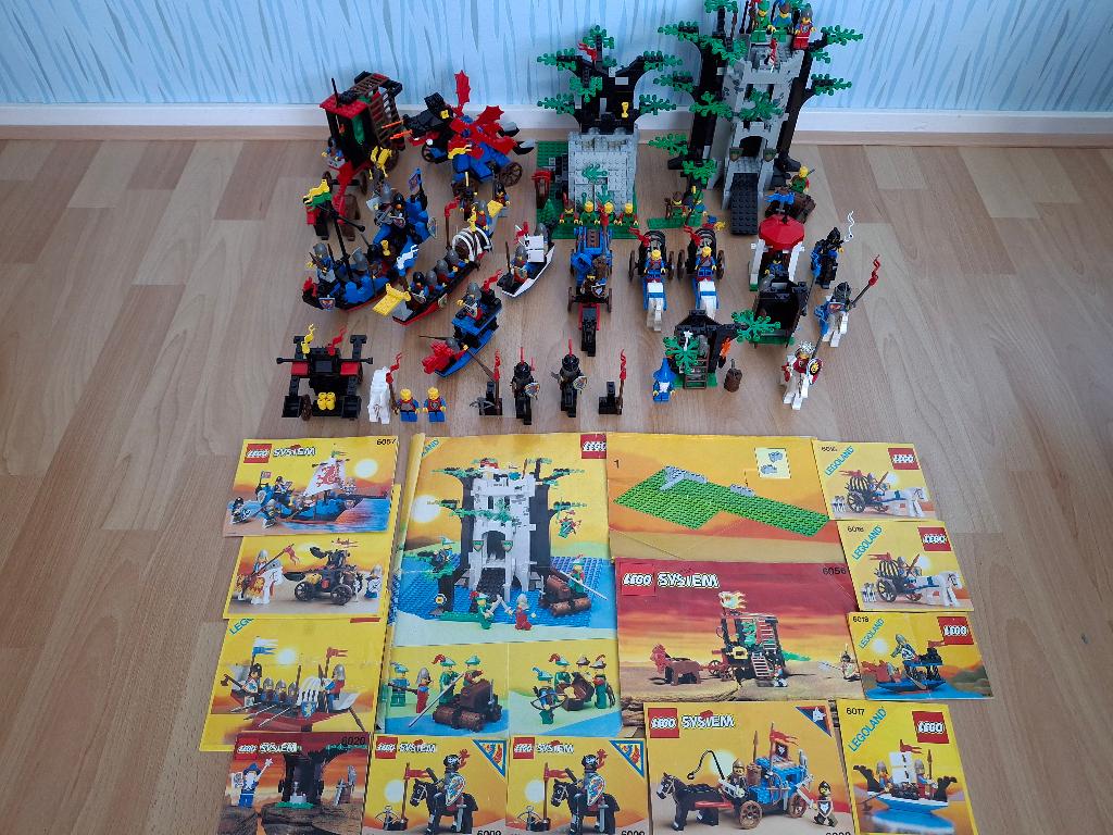 Lego verzameling ridders jaren tachtig/negentig, Ophalen of Verzenden, Gebruikt
