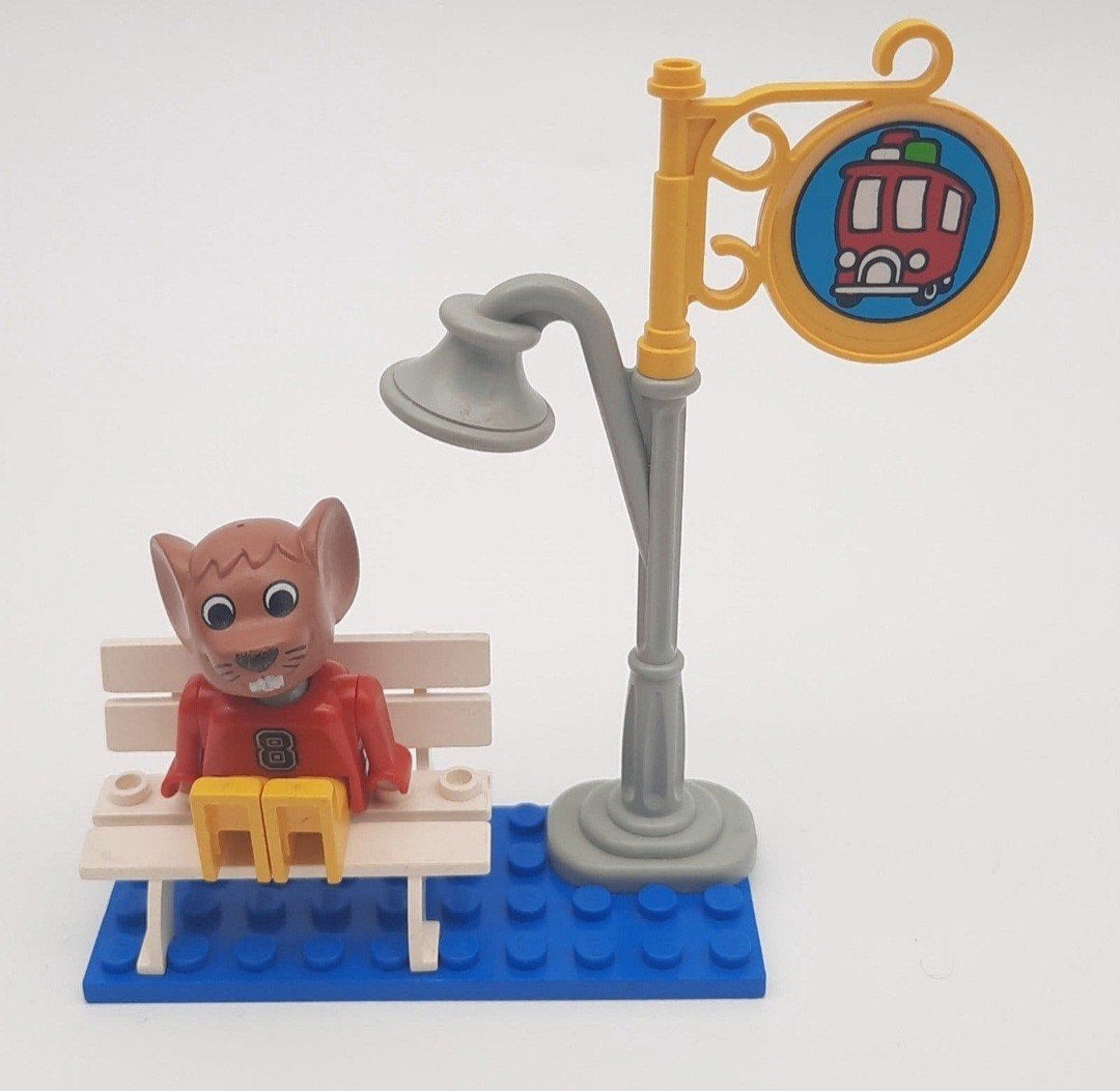 Lego Fabuland 3719 Bushalte compleet, Lego, Ophalen of Verzenden, Zo goed als nieuw, Compleet
