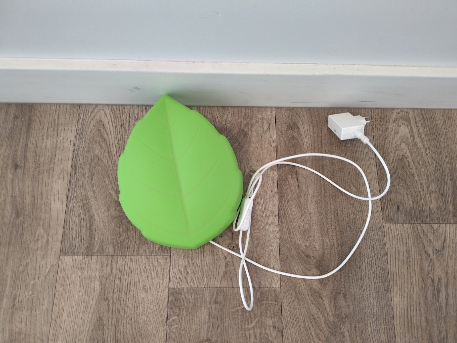 IKEA UPPYST LED-nachtlampje blad groen, Ophalen, Gebruikt