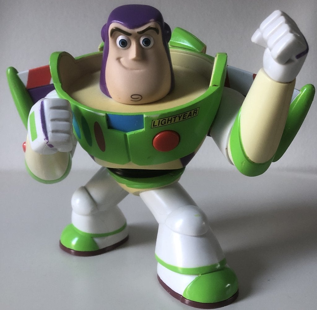 TOY STORY - BUZZ LIGHTYEAR - MET GELUID - DISNEY/PIXAR, Ophalen of Verzenden, Zo goed als nieuw, Actiefiguur of Pop