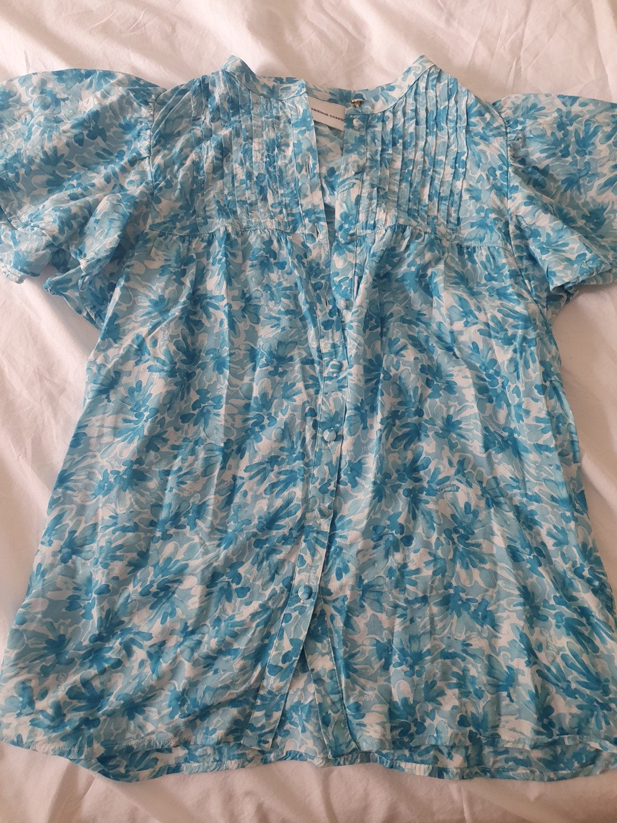 Fabienne Chapot Bobbie Blouse - Blauw bloemenpatroon, Blauw, Ophalen of Verzenden, Zo goed als nieuw, Fabienne Chapot