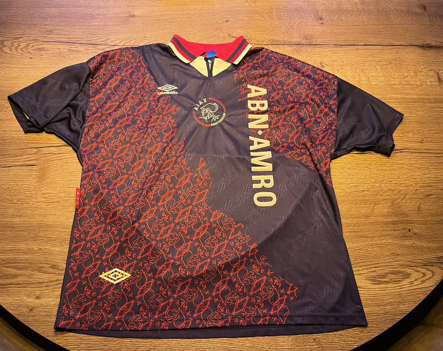 Origineel Ajax Umbro uitshirt 1995 vintage, Ophalen, Gebruikt, Ajax, Shirt
