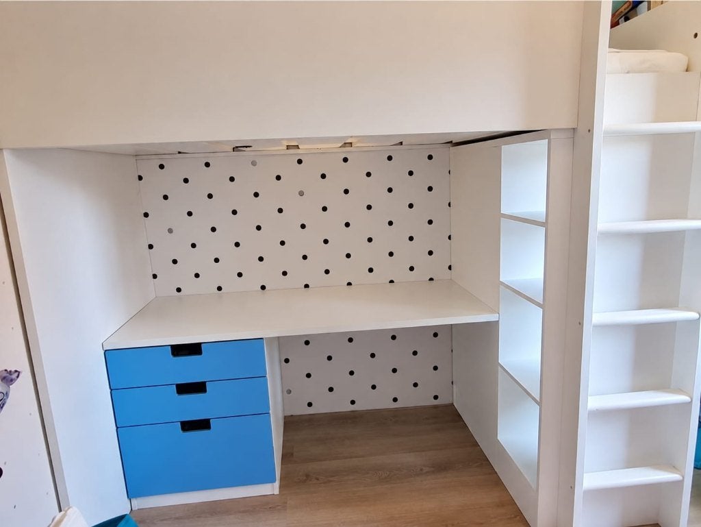 Mooie Ikea Smastad hoogslaper met kast, Ophalen, Zo goed als nieuw, Hoogslaper