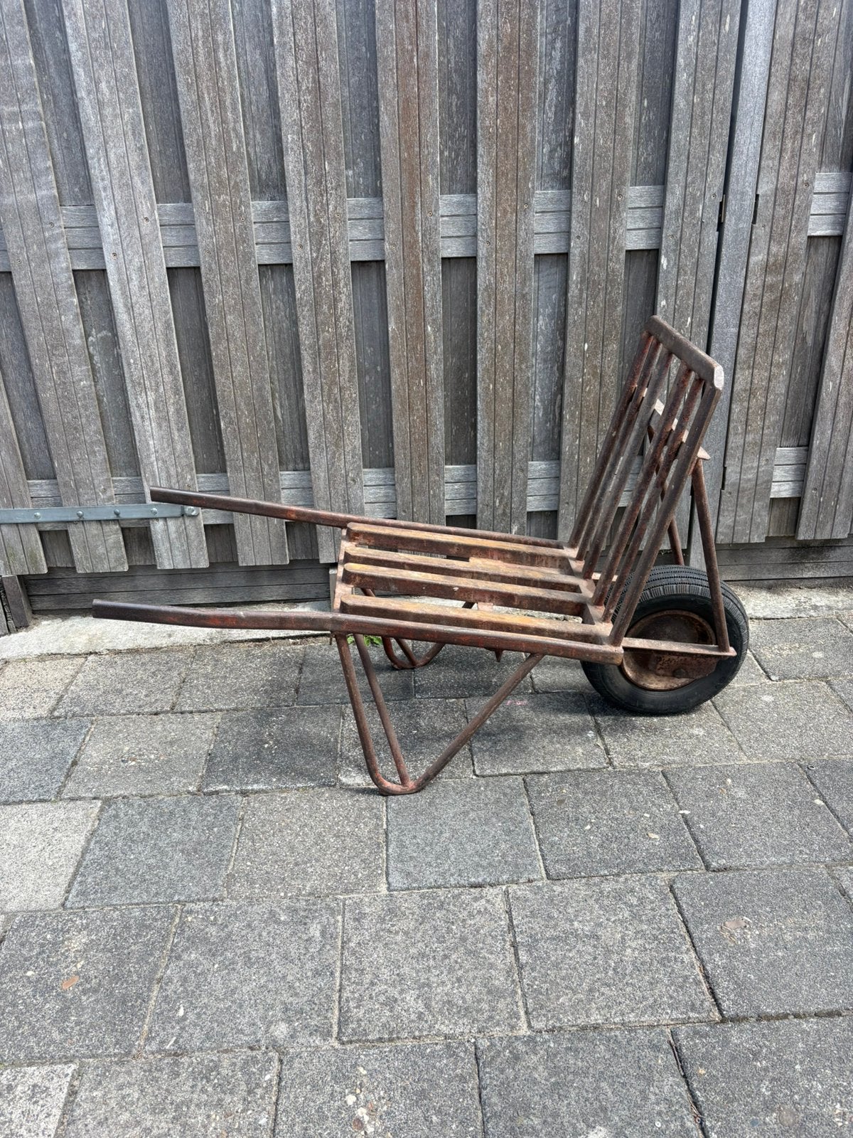 Steenkruiwagen stenenwagen hovenier tuin tegels transport., Tuin en Terras, Kruiwagens, Ophalen, Gebruikt, Handmatig, Eenwielig