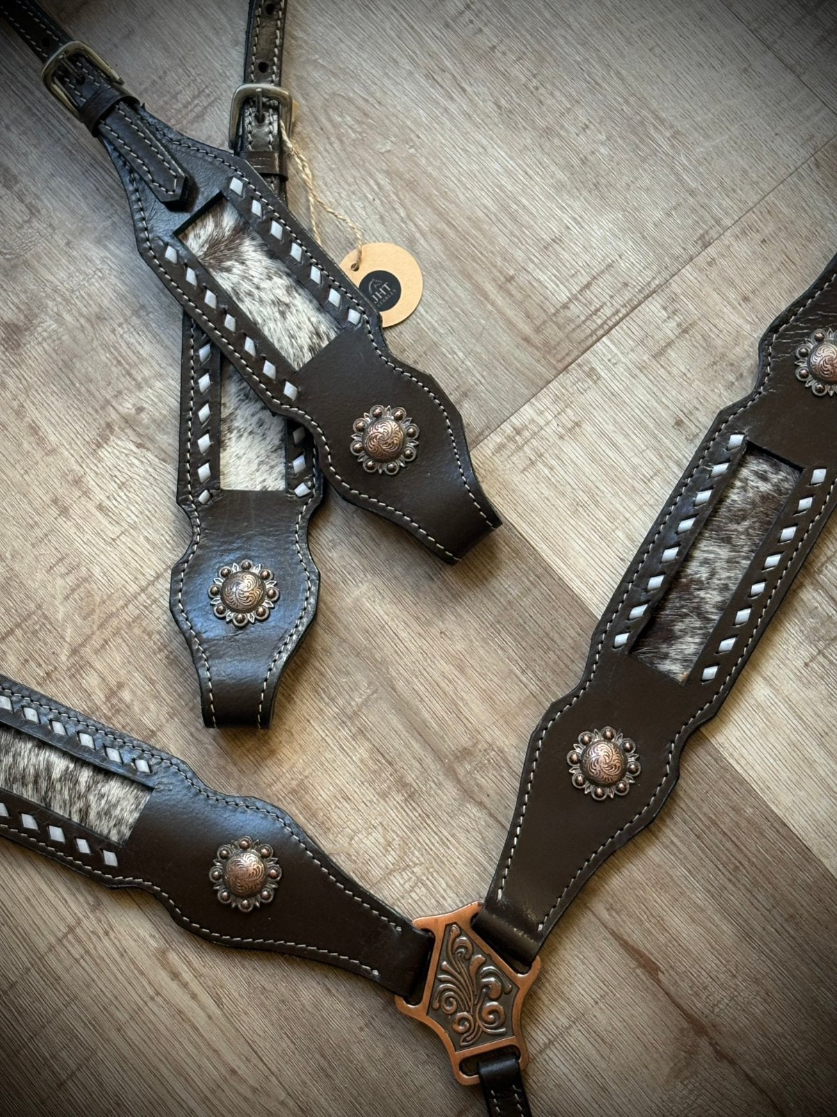 Nieuw western borsttuig met one ear hoofdstel QH Full, Dieren en Toebehoren, Handgemaakt, Nieuw, Ophalen of Verzenden, Borsttuig
