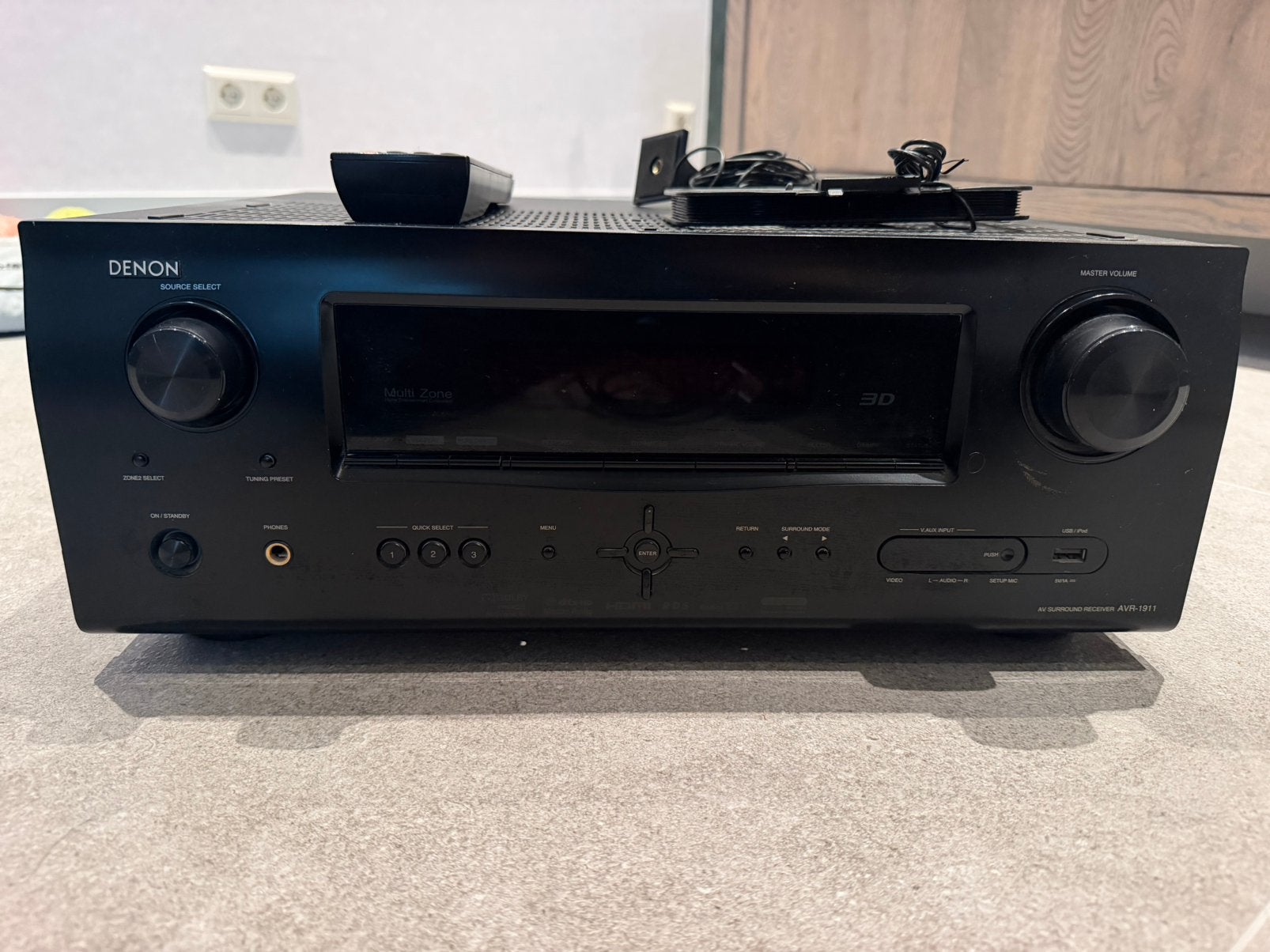 Denon AVR-1911AV Surround Receiver, Ophalen, Gebruikt, Denon, 120 watt of meer