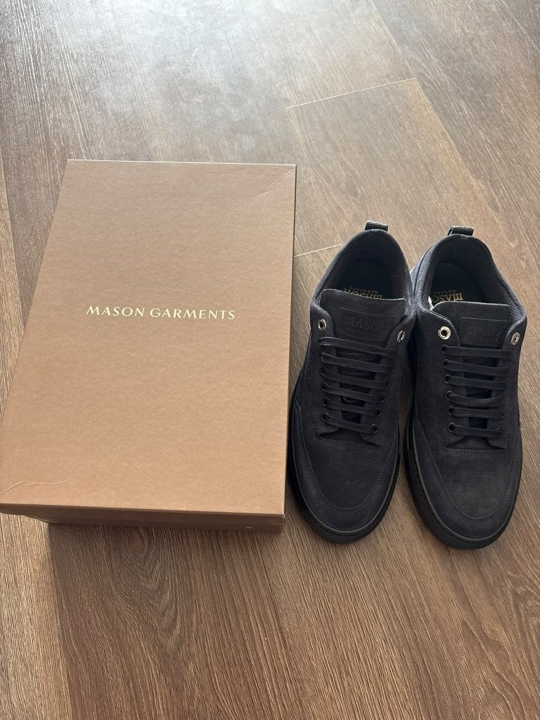 Mason Garments Torino Suede Navy - Maat 43 - Nieuw, Kleding | Heren, Blauw, Nieuw, Ophalen of Verzenden, Sneakers of Gympen