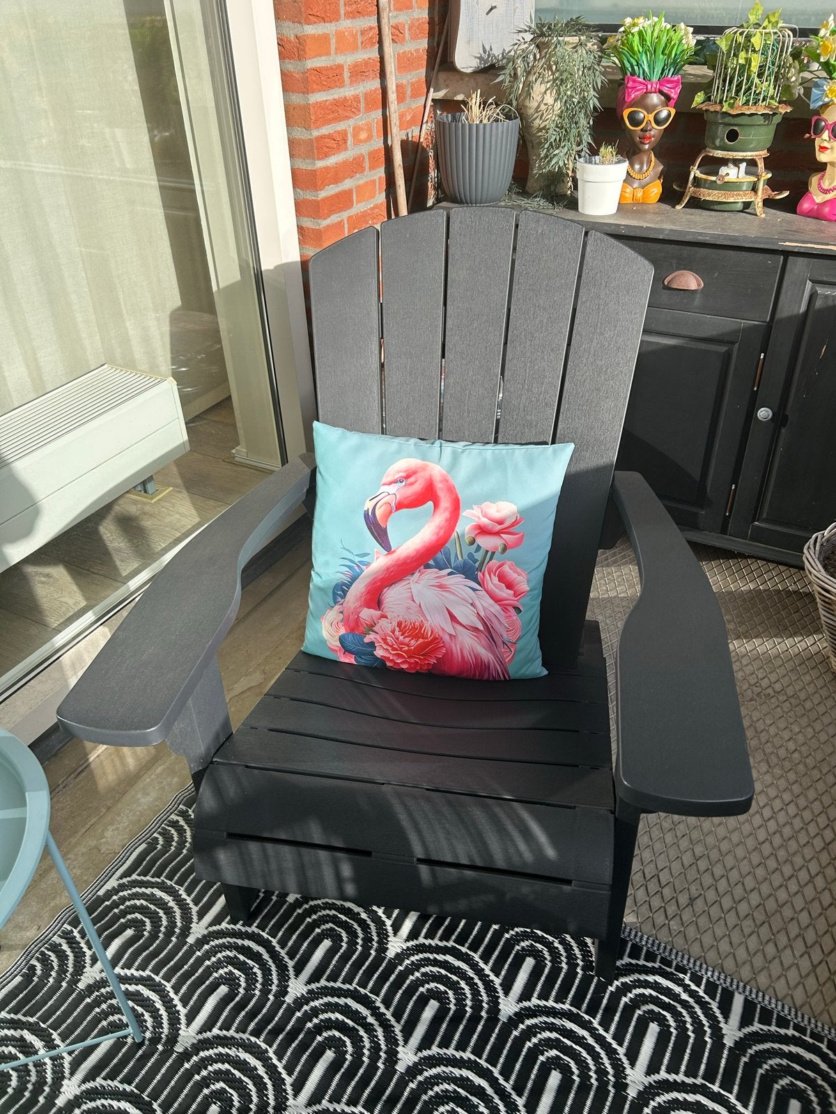 Keter Troy Adirondack Tuinstoel - Grafiet, Ophalen, Zo goed als nieuw, Kunststof