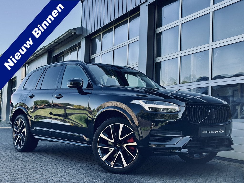 Volvo XC90 2.0 T8 Recharge | AWD | Black Edition | 7-zits |, Auto's, 4 cilinders, 1969 cc, 320 pk, Zwart