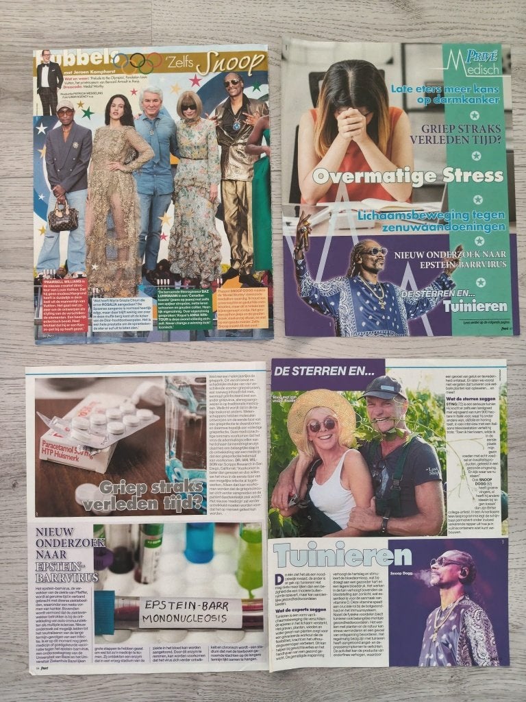 Snoop Dogg 4 pagina's tijdschrift artikelen, Verzenden, Gebruikt, Boek, Tijdschrift of Artikel