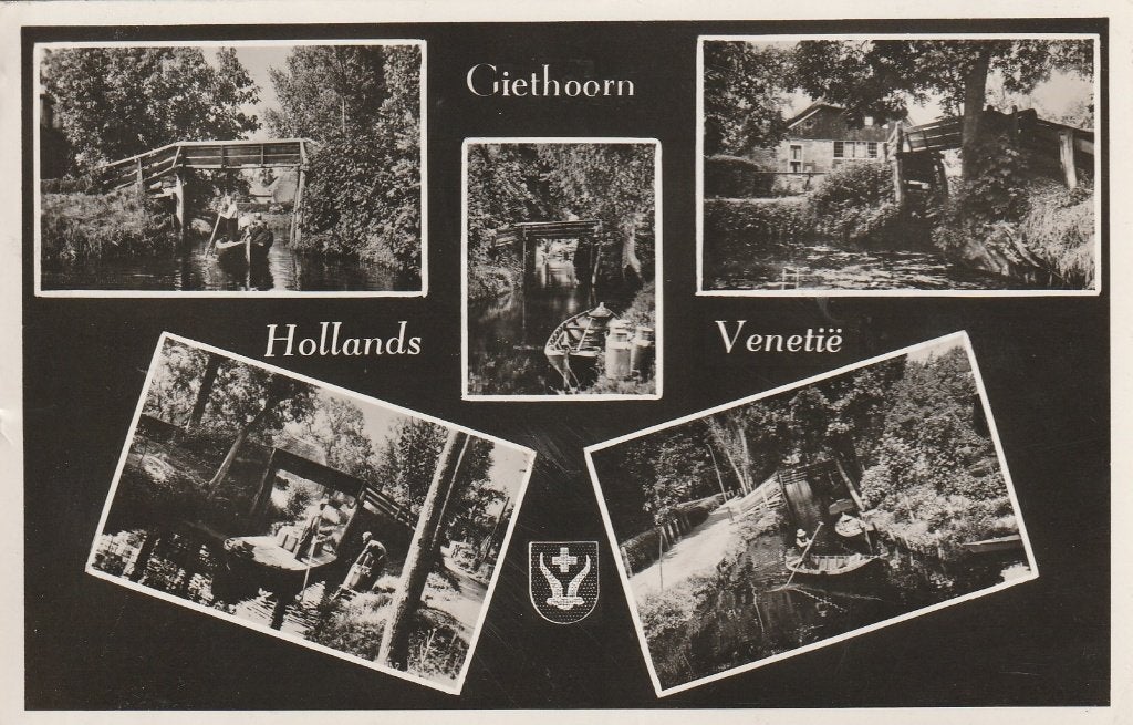 GIETHOORN Hollands Venetië 1953, Verzenden, 1940 tot 1960, Gelopen, Overijssel