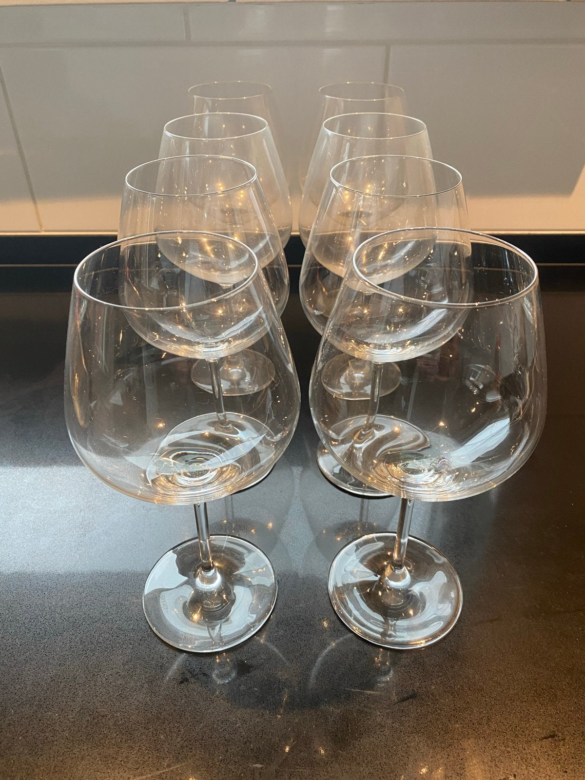 Set van 8 Schott Zwiesel wijnglazen, Ophalen, Glas of Glazen, Overige merken, Modern