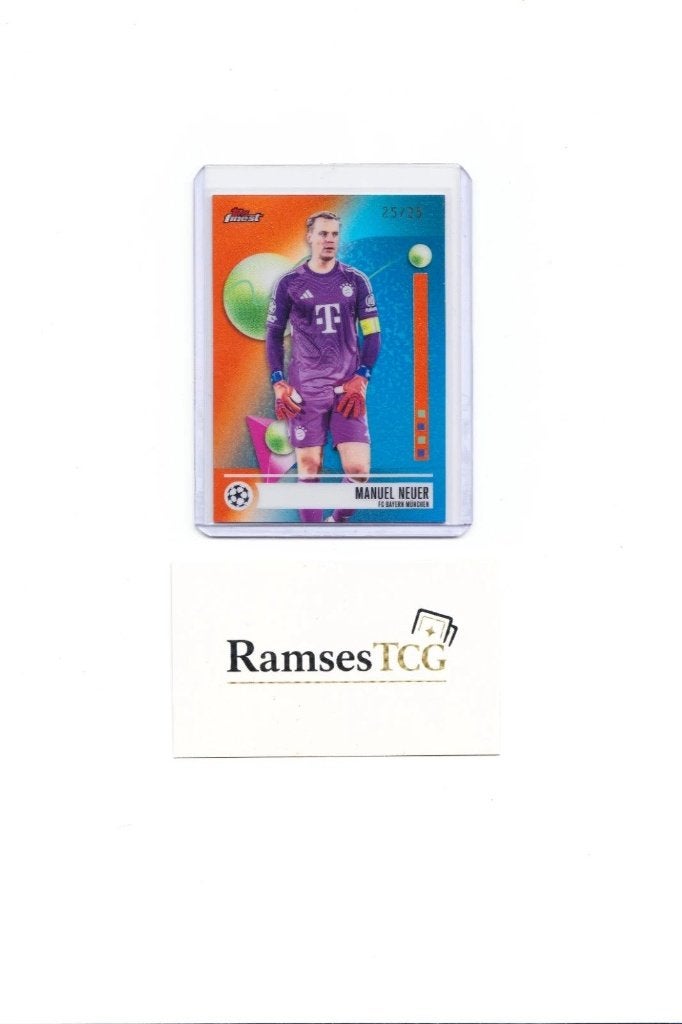 Manuel Neuer 25/25 Bookend – Topps Finest UCC 2025/26, Ophalen of Verzenden, Nieuw