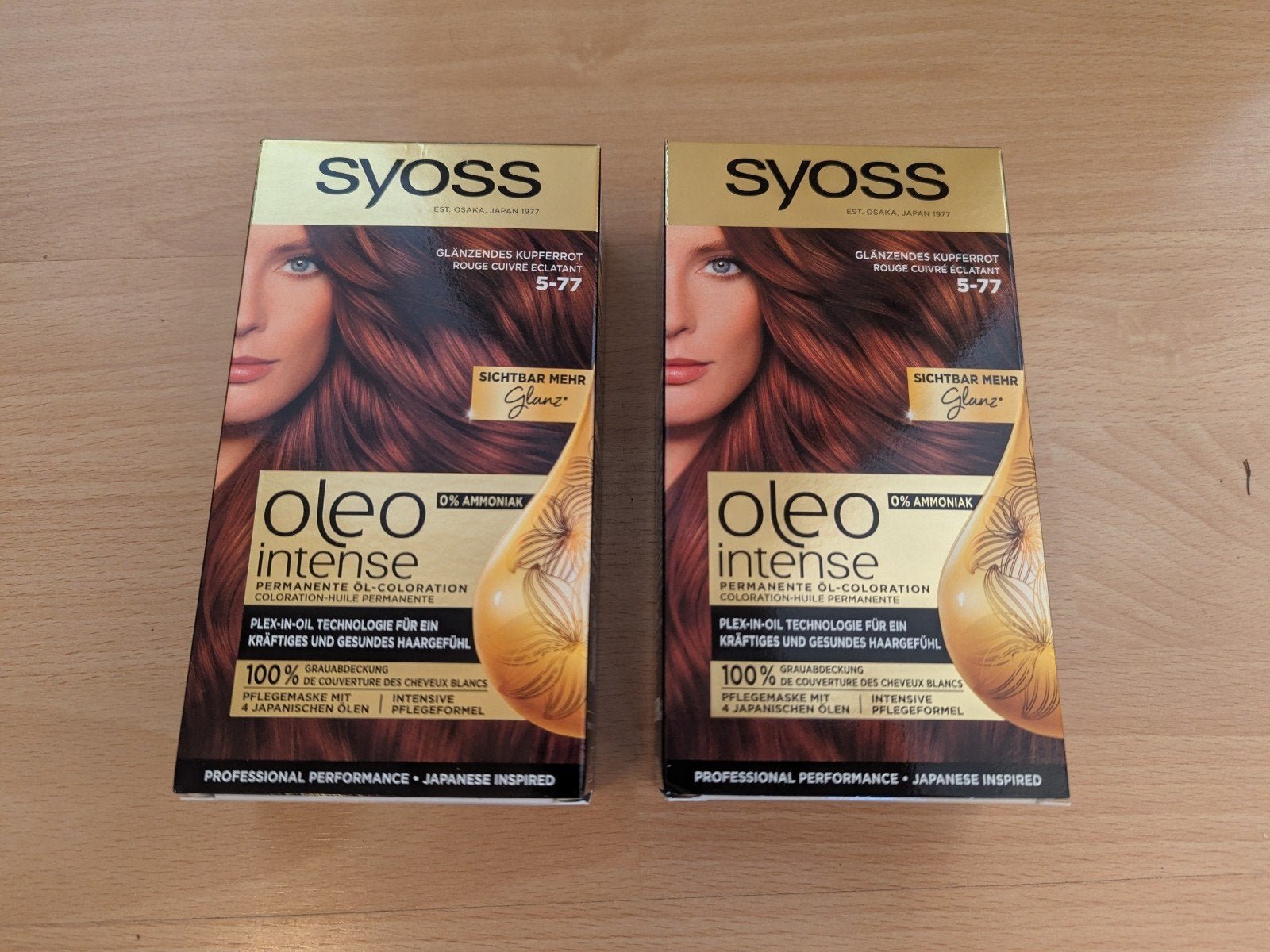 Syoss Oleo Intense Haarverf 5-77 Glanzend Koperrood, Ophalen of Verzenden, Nieuw