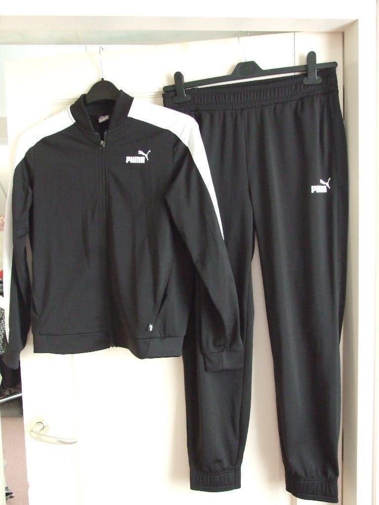 Puma zgan trainingspak zwart/wit maat S, Puma, Zwart, Overige typen, Ophalen of Verzenden