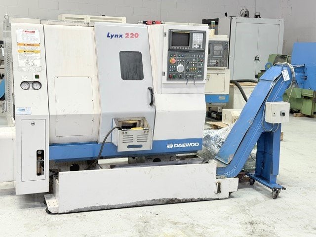 draaibank Daewoo Lynx 220 B - 2004 - Fanuc, Ophalen of Verzenden, Gebruikt, Metaaldraaibank