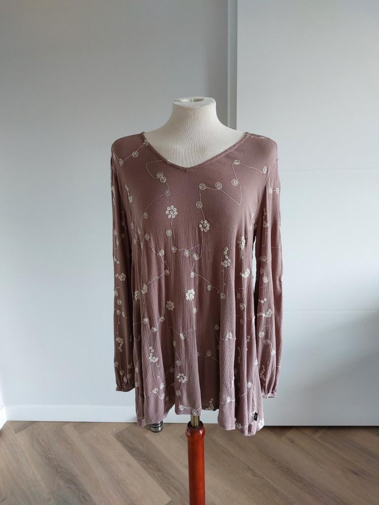 Leuk taupe kleurig tuniekje van Didi maat S(valt groter), Didi, Ophalen of Verzenden, Gedragen, Maat 36 (S)