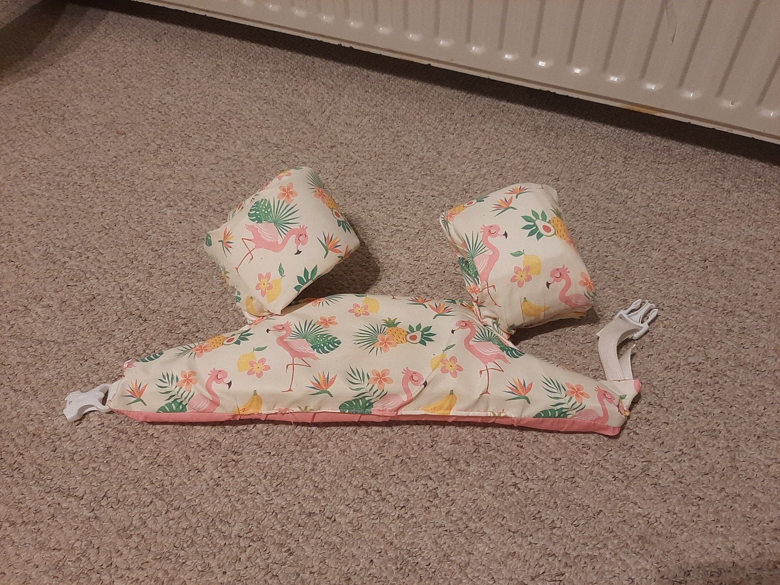 Happy Swimmer zwemhulpmiddel flamingo (14-23kg), Ophalen, Gebruikt