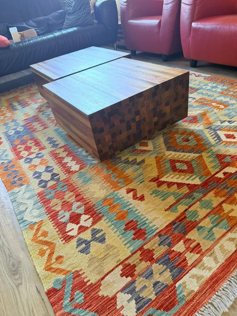 Maimana Kilim/Kelim kleed, Huis en Inrichting, Stoffering | Tapijten en Kleden, Ophalen, Gebruikt, Overige kleuren, 200 cm of meer