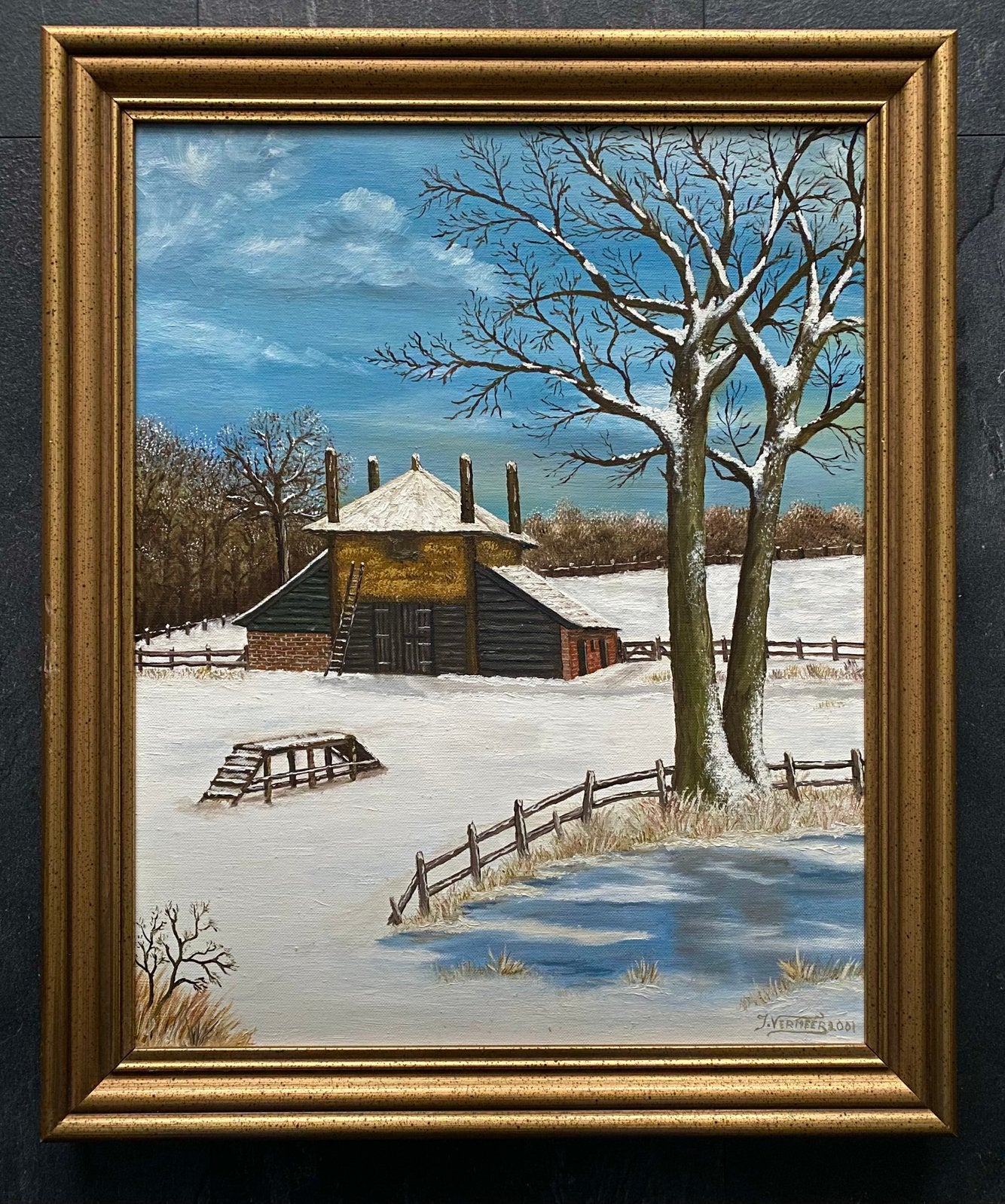 Schilderij, Antiek en Kunst, Kunst | Schilderijen | Klassiek, Ophalen