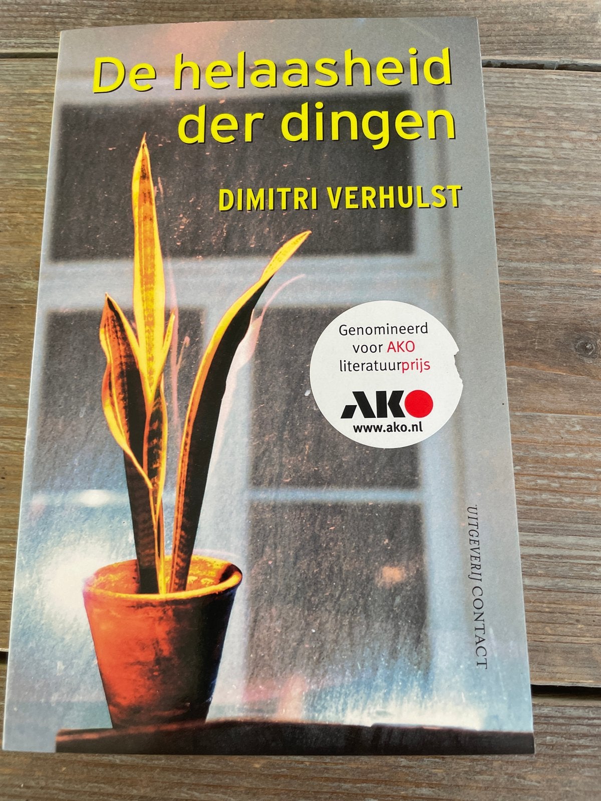 De Helaasheid der Dingen - Dimitri Verhulst (Boek), Ophalen of Verzenden, Zo goed als nieuw, België