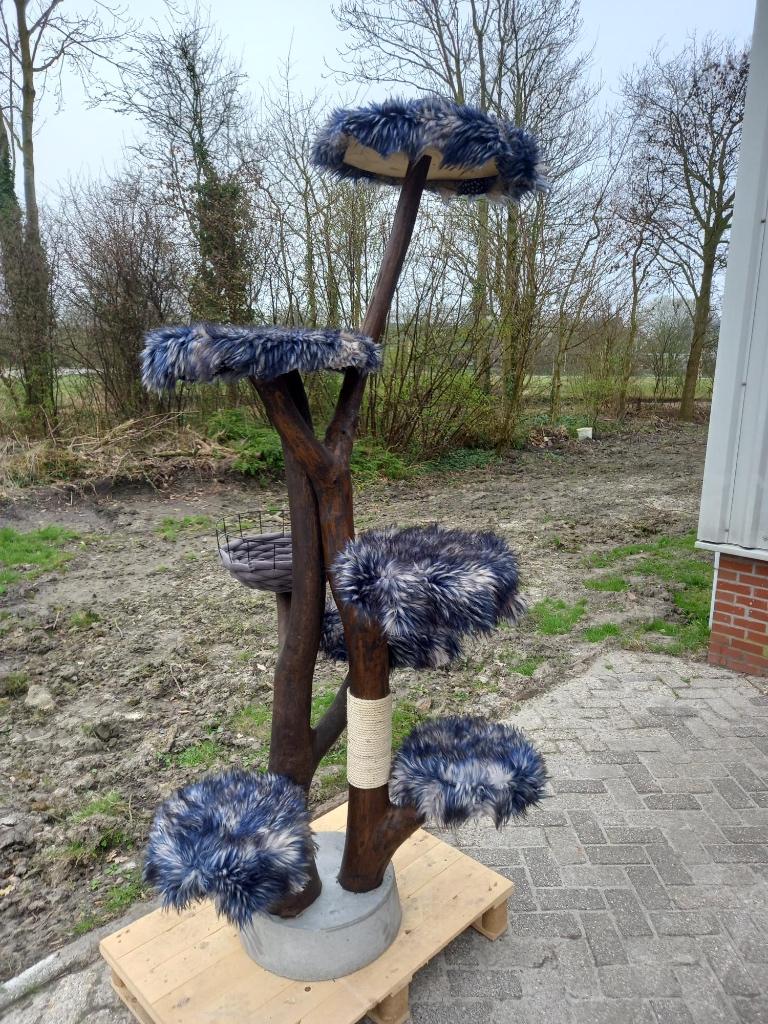 krabpaal, klimboom, boomstam krabpaal, Ophalen, Nieuw, Krabpaal