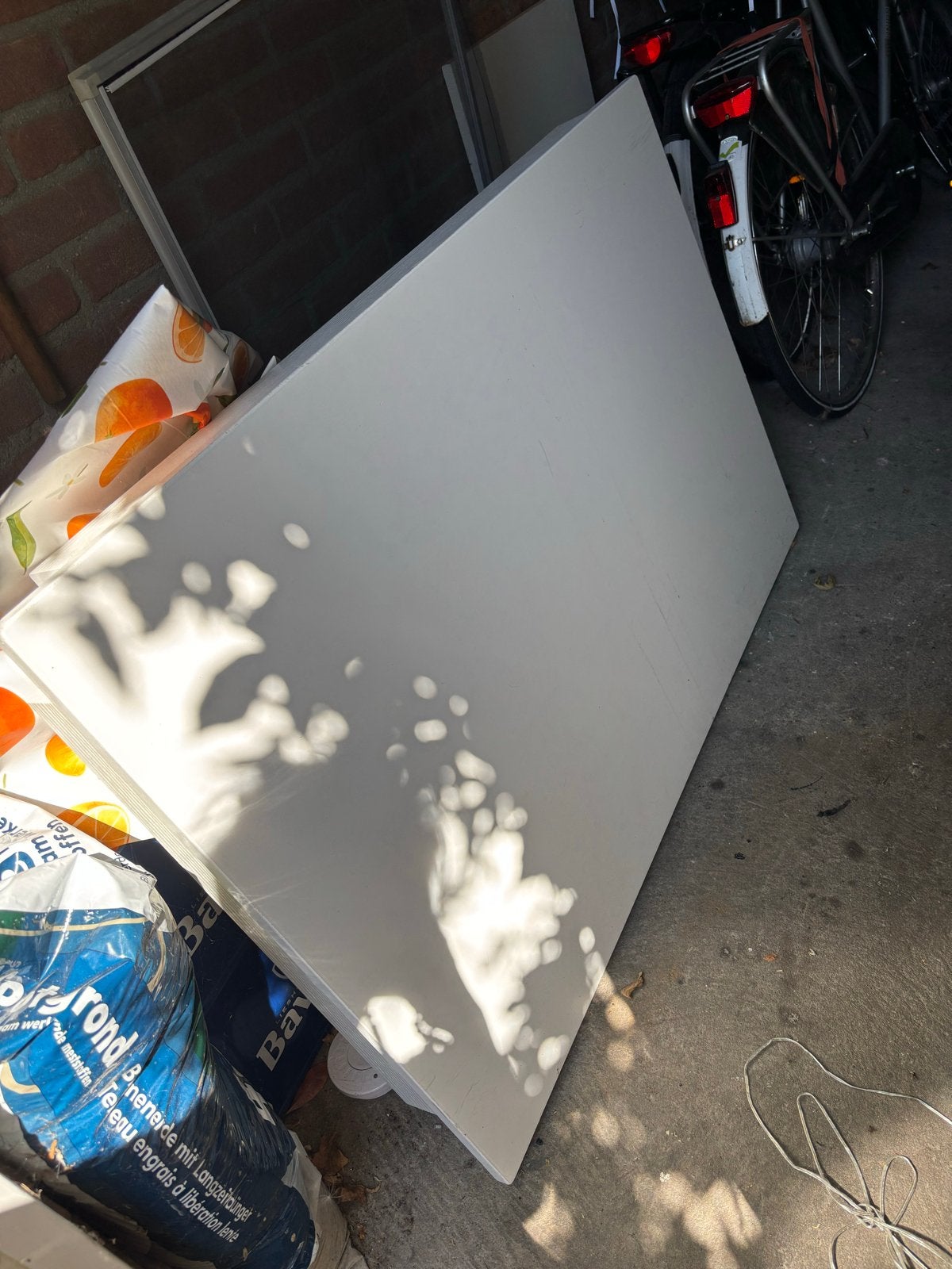 IKEA Vihals tafel - Wit, Ophalen, Overige materialen, Gebruikt, 100 tot 150 cm