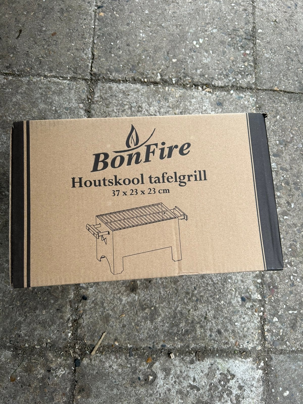 Nieuwe BonFire houtskool tafelgrill. In de doos nog!, Tuin en Terras, Houtskoolbarbecues, Ophalen of Verzenden, Nieuw